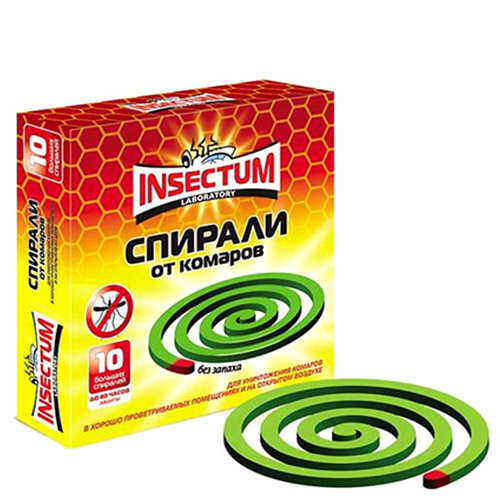 РУСАЛОЧКА Антимоскитные спирали, 10шт INSECTUM LABORATORY