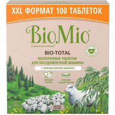 BioMio Bio-TOTAL Таблетки для посудомоечной машины с маслом эвкалипта 100шт.