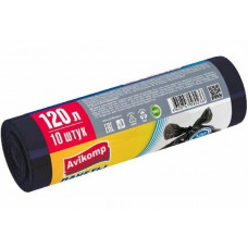 120л AV Мешки д/мусора 30мкр, 10 шт, 68*105см рулон ГОСТИНИЦЫ