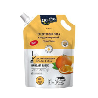 QUALITA Средство для мытья пола и твердых поверхностей WINTER CITRUS дой-пак 500мл КК/12 QUALITA Средство для мытья пола и твердых поверхностей WINTER CITRUS дой-пак 500мл КК/12