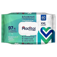 MADITOL Влажные полотенца big-pack с крышкой 60шт КК/10