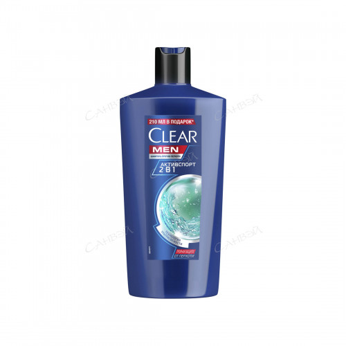 CLEAR шампунь 610мл 2 в 1 Активспорт мужской (арт 68796449)