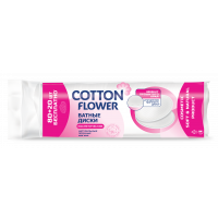 Cotton Flower Ватные диски 80+20 шт (24шт/ящ)
