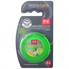 СПЛАТ DentalFloss зубная нить объемная БЕРГАМОТ И ЛАЙМ 30м
