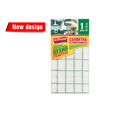 AV Салфетка из микрофибры КУХНЯ 30*30см, 1шт клетка