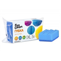 Губка Fun Clean XL Макси для посуды 5шт  93*65 (Акцент) (вл.40шт)