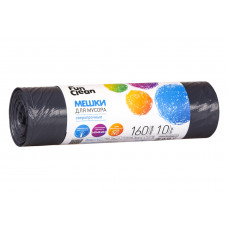Мешки для мусора Fun Clean Сверхпрочные черные 160л*10шт ролик (Акцент)(вл.15шт)