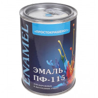 Эмаль ПФ-115 Простокрашено зеленая 0,9кг