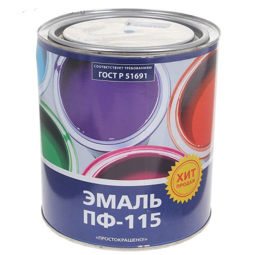 Эмаль ПФ-115 Простокрашено синяя 2,7 кг