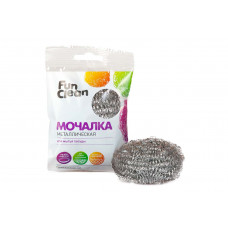 Мочалка Fun Clean для мытья посуды металл спираль, 1шт