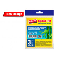AV Салфетки д/уборки с добавлением бамбука 30*34см, 3шт
