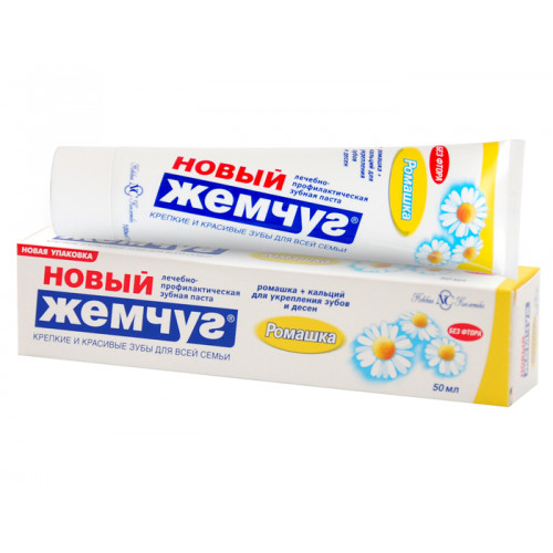 ЖЕМЧУГ новый зуб/паста Ромашка 50мл нов.артикул