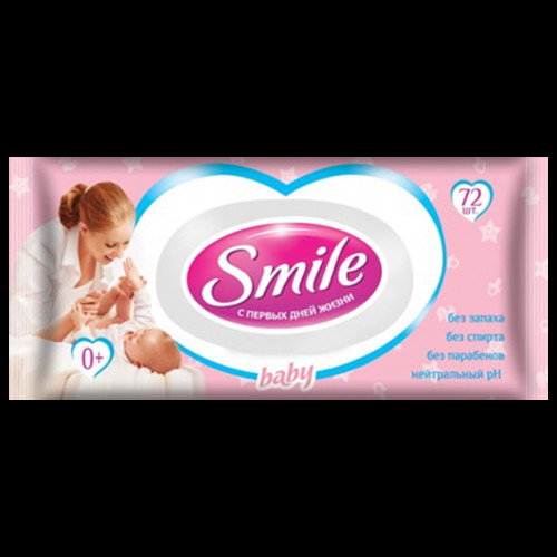 Влажная салфетка Фитолиния Smile BABY  72шт
