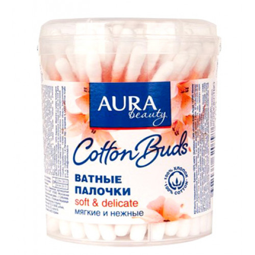 AURA ватные палочки 100 шт стакан КК/48 сh п pr AURA ватные палочки 100 шт стакан КК/48 сh п pr