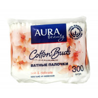 AURA ватные палочки 300 шт п/э пакет КК/36 sp AURA ватные палочки 300 шт п/э пакет КК/36 sp