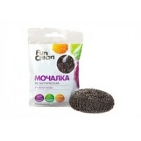 Мочалка Fun Clean для мытья посуды металлическая оцинкованная,плетеная,1шт