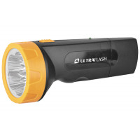 Фонарь LED3827 аккум 220В черно/желтый 5 LED SLA  пластик коробка Camelion