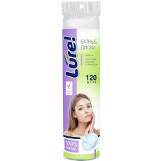 LURE Ватные диски 120 шт./35 п