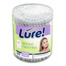 LURE Ватные палочки стакан 200 шт./36 п