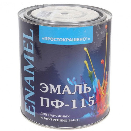 Эмаль ПФ-115 Простокрашено черная 2,7кг