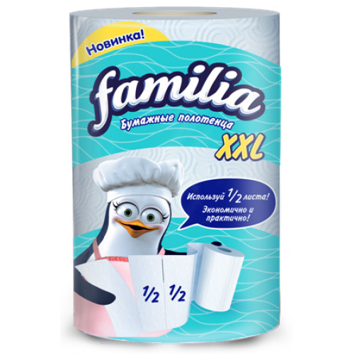 Бумажные полотенца Familia 2сл 1*18 XXL Бумажные полотенца Familia 2сл 1*18 XXL