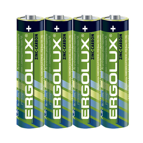 Батарейка Ergolux мизинч R03 SR4 (в спайке) 1,5В цена за 4шт