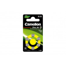Батарейка для слуховых аппаратов ZA10 BL-6 Mercury Free (A10-BP6(0%Hg)1.4V,90Ah Camelion цена за 6шт