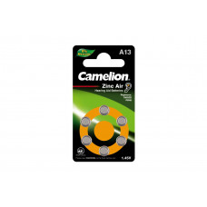 Батарейка для слуховых аппаратов ZA13 BL-6 Mercury Free(A13-BP6(0%Hg)1.4V,280mAh Camelion цена за6шт