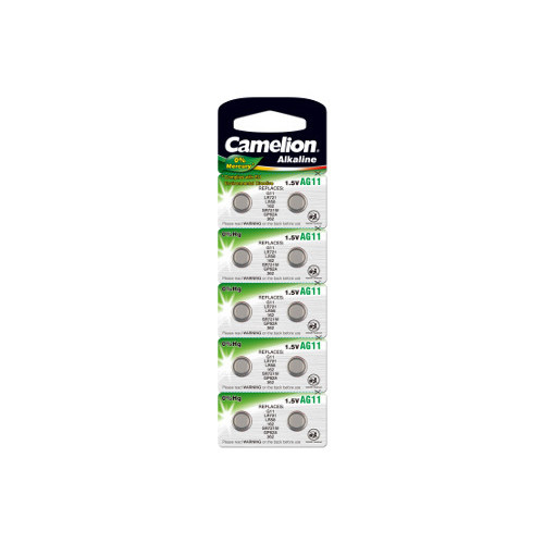 Батарейка для часов G11 BL-10 Mercury Free (362A/LR721/162) AG11-BP10 (0%Hg) Camelion  цена за 10 шт
