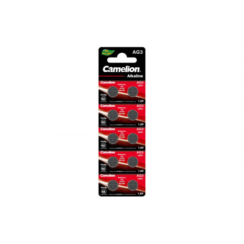 Батарейка для часов G3 BL-10 Mercury Free (392A/LR41/192) AG3-BP10 (0%Hg) Camelion  цена за 10 шт