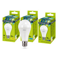 Лампы светодиодные Ergolux  LED-А65-20W-E27-4K (20Вт Е27 4000К172-265В) ЛОН холодный свет