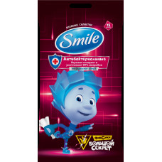 Влажная салфетка Smile Фиксики -15шт 3 дизайна