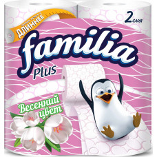 Туалетная бумага Familia Плюс Весенний цвет 2сл 4*14