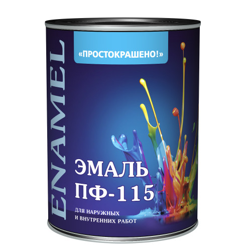 Эмаль ПФ-115 Простокрашено белая 6кг