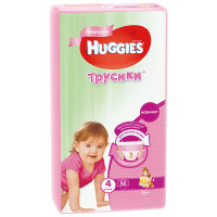 Хаггис трусики-подгузники 4 ДЕВ.9-14кг 52шт. FIR (арт 9401708) Хаггис трусики-подгузники 4 ДЕВ.9-14кг 52шт. FIR (арт 9401708)