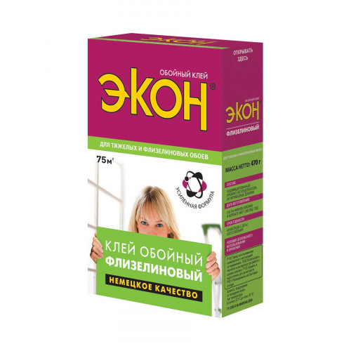 Обойный клей ЭКОН Флизелиновый, 470 г