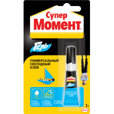 Супер Момент гель, 3 г на единичном блистере в шоу-боксе