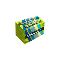 Батарейка Ergolux пальчик LR6 Alkaline BP-24 батарейка 1,5В цена за 24шт