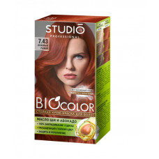 Biocolor 7.43 Огненно-рыжий стойкая крем краска для волос