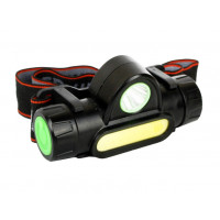 Фонарь Е1340 налоб/аккум/черный 3,7В,ХРЕ+СОВ LED 3Ватт, фокус, 2 реж,магнит,бокс Ultraflash