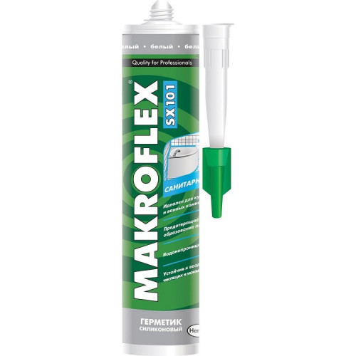 Силиконовый герметик Макрофлекс SX101 Санитарный белый (290 мл)