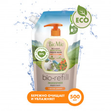 BioMio BIO-SOAP RU-CIS(21) жидкое мыло с маслом абрикоса, 500 мл Refill