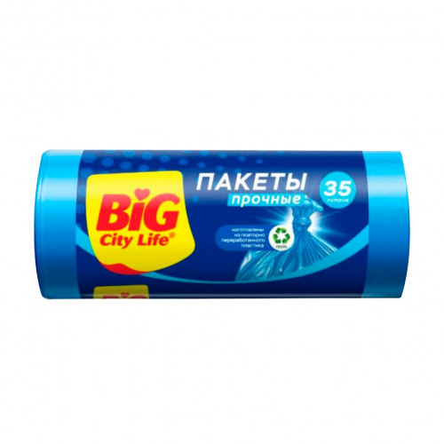 35л BIG CITY пакет д/мусора HD 35л. 30шт.синий 35л BIG CITY пакет д/мусора HD 35л. 30шт.синий