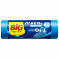 60л BIG CITY пакет д/мусора 20шт/60л синий