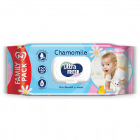 Влажная салфетка Ultra Fresh Baby- для детей и мам 120шт с клапаном Влажная салфетка Ultra Fresh Baby- для детей и мам 120шт с клапаном