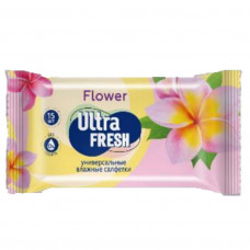 Влажная салфетка Ultra Fresh Flower &Fruit 15шт