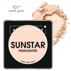 АВ Хайлайтер пудровый SUNSTAR 101 white gold золото