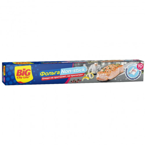 BIG CITY фольга алюминиевая Non stick 10 м