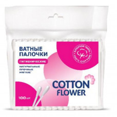 Cotton Flower Ватные палочки ПЭ 100 шт. (50шт/ящ)
