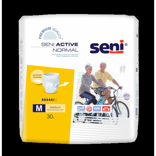 Белла трусы впитывающие для взрос. Seni Activ NORMAL Medium, размер M/2 80-110 см., 30 шт.